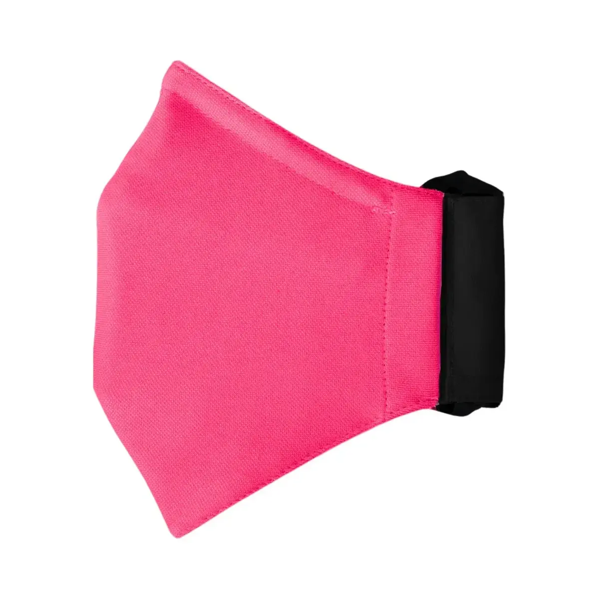 Inside of a mask with a Neon Pink lining