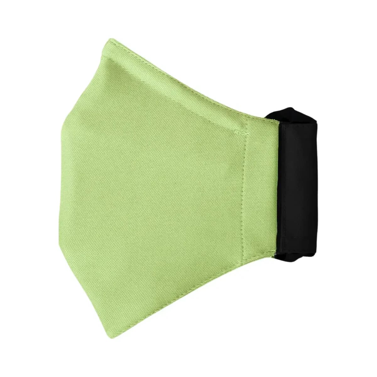 Inside of a mask with a Neon Lime Green lining