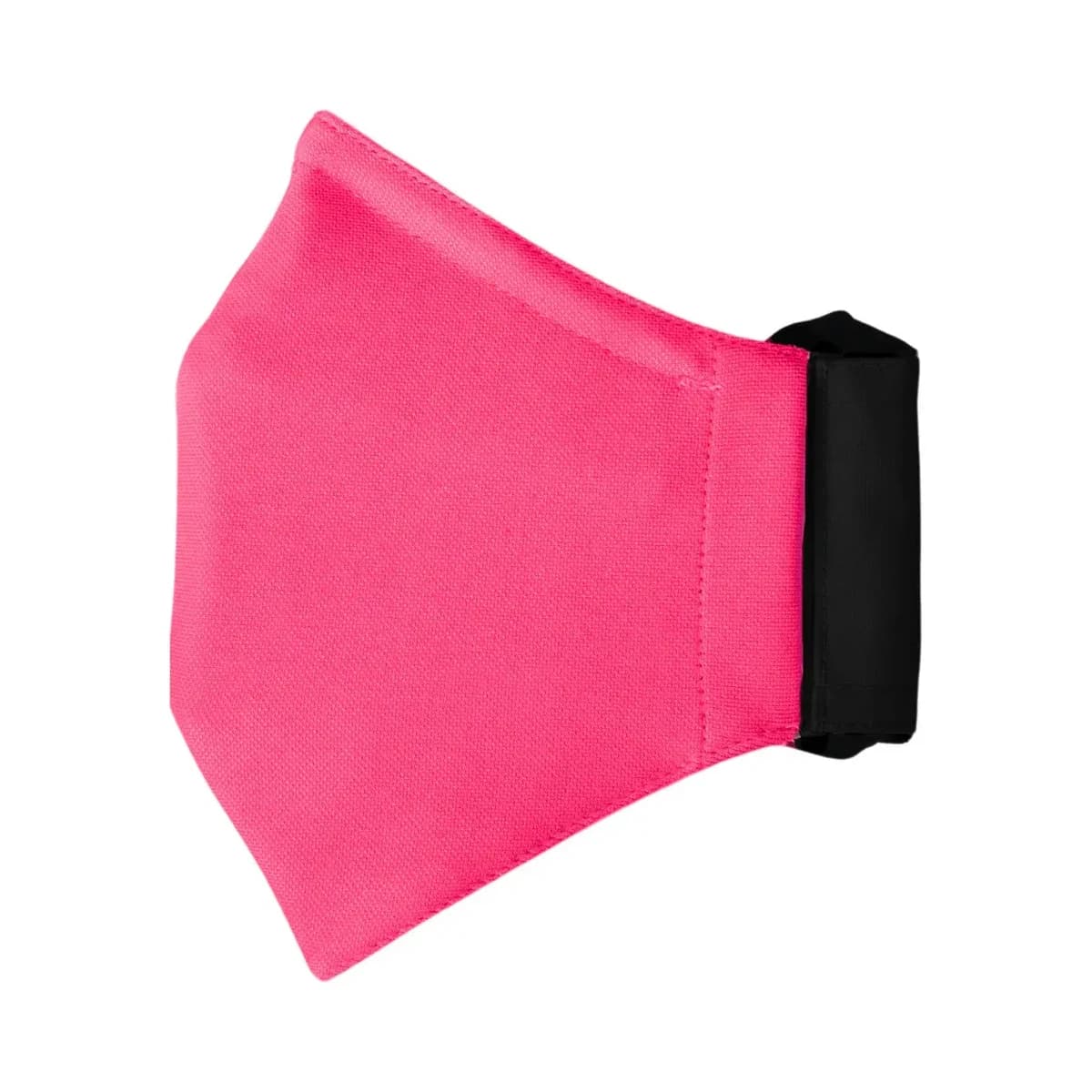 Inside of a mask with a Neon Pink lining